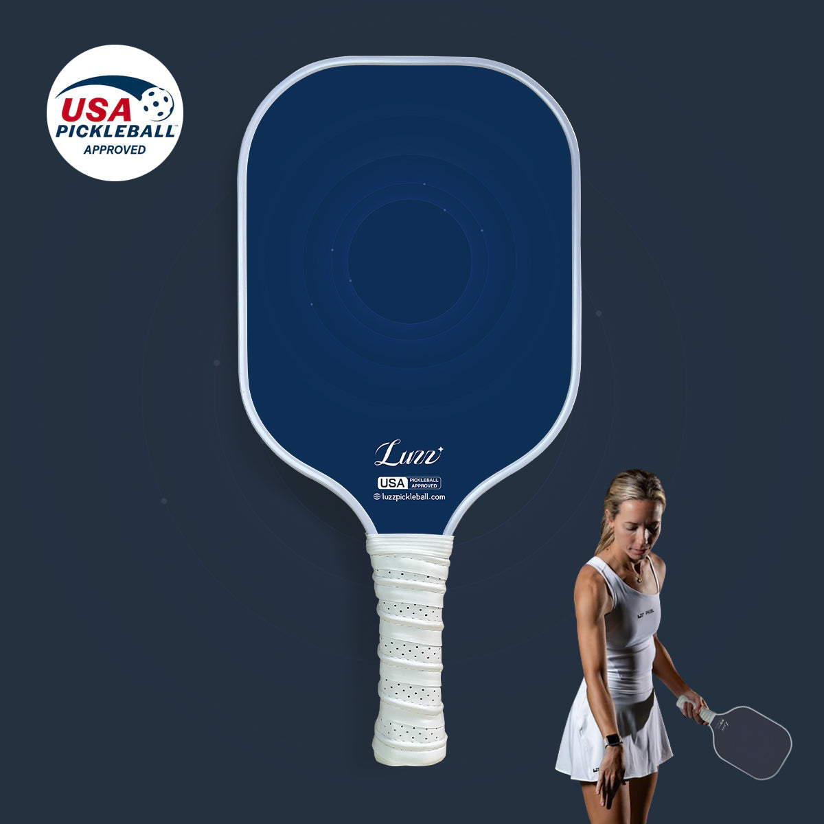 Luzzpickleball TARGET Original Paddle (16mm) T700 Carbon Fiber