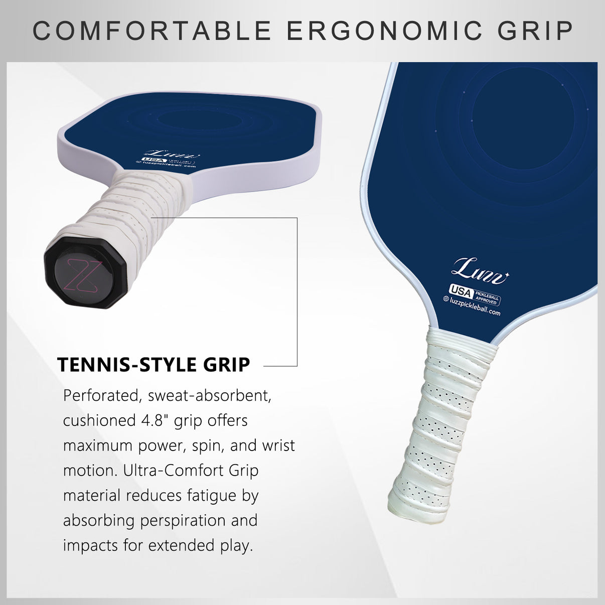 Luzzpickleball TARGET Original Paddle (16mm) T700 Carbon Fiber