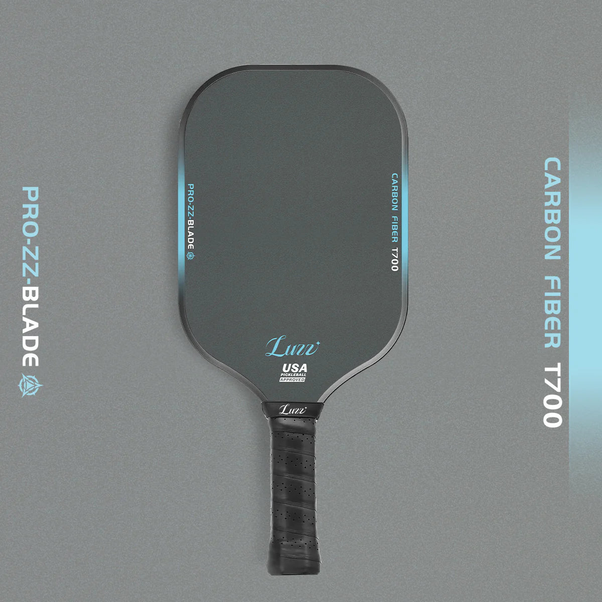 Luzzpickleball Blade Paddle(14mm) T700 Carbon Friction Surface|Thermoformed