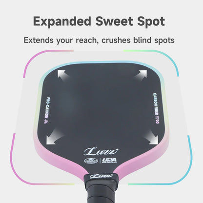 Luzzpickleball Candy Cannon Paddle T700 Carbon Friction Surface|Thermoformed