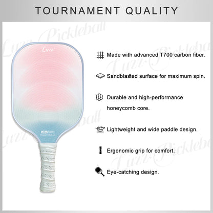 Luzzpickleball Whisper Original Paddle (16mm) T700 Carbon Fiber