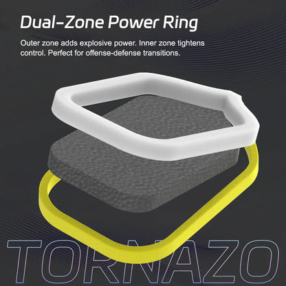 Luzzpickleball Pro 4 Tornazo Carbon Fiber Pickleball Paddle - Dual-Layer Core - Tornazo Shadow