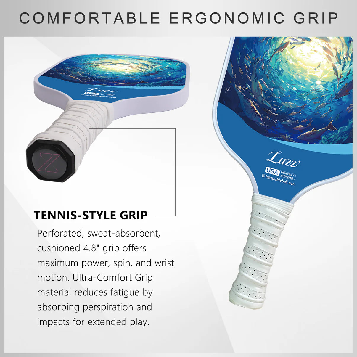 [Pre-Order] Luzzpickleball MOONWARD Original Paddle (16mm) T700 Carbon Fiber