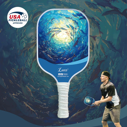 [Pre-Order] Luzzpickleball MOONWARD Original Paddle (16mm) T700 Carbon Fiber