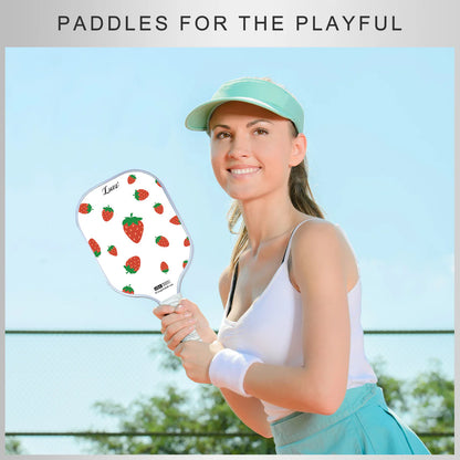 [Pre-Order] Luzzpickleball Strawberries Original Paddle (16mm) T700 Carbon Fiber