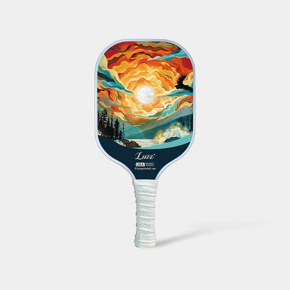 [Pre-Order] Luzzpickleball Sunset Art Original Paddle (16mm) T700 Carbon Fiber