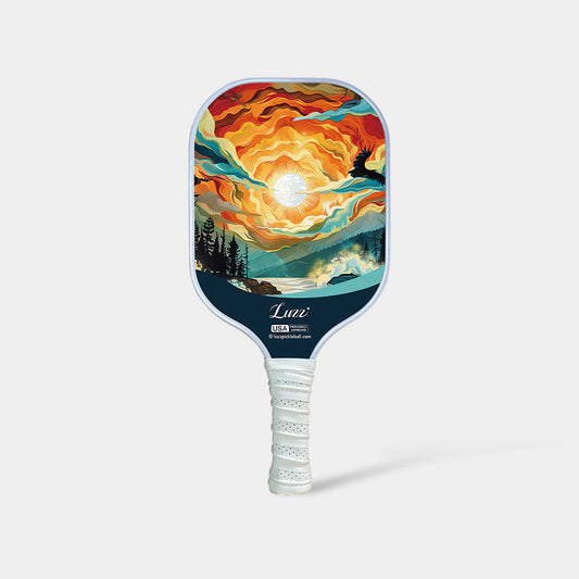 [Pre-Order] Luzzpickleball Sunset Art Original Paddle (16mm) T700 Carbon Fiber